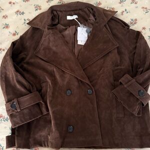 Commense brown suede jacket